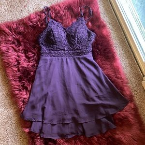 Speechless Purple Mini Dress (Sz. 5)